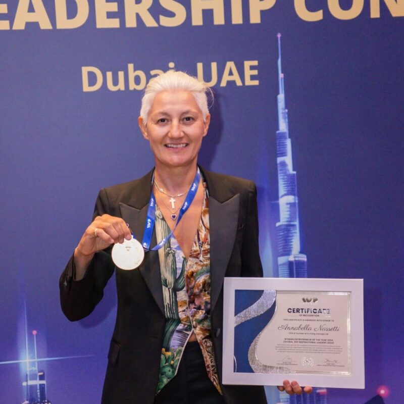 Congratulations to Annabella Nassetti, CEO & Founder at A Living Concept Ltd UK, for being recognized as the Woman Entrepreneur of the Year 2024 at the 12th White Page Leadership Conclave in Dubai, UAE. This esteemed award honors her exceptional leadership and innovative contributions that have made a significant impact on the industry. Annabella’s visionary approach continues to inspire and empower others in the field.